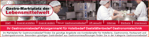 Zum Anzeigenmarkt Gastrogeräte