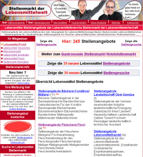 Finde Jobs im Lebensmittelhandwerk und Lebensmittelindustrie
